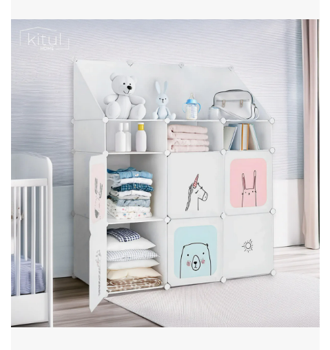 Foto 3 pulgar | Armario Closet Organizador Ropa Y Juguetes Infantil Portátil Color Blanco