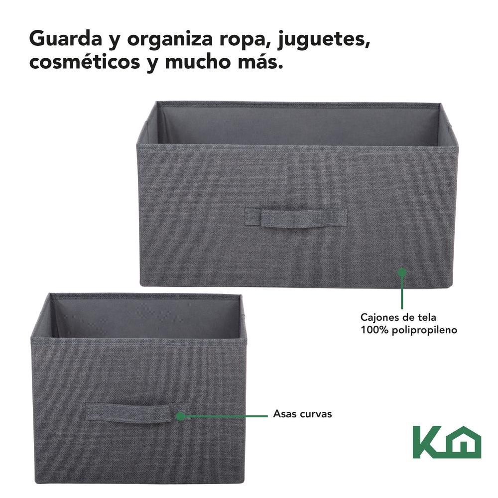 Foto 4 pulgar | Cómoda Cajonera KingsHouse 5 Cajones Gris