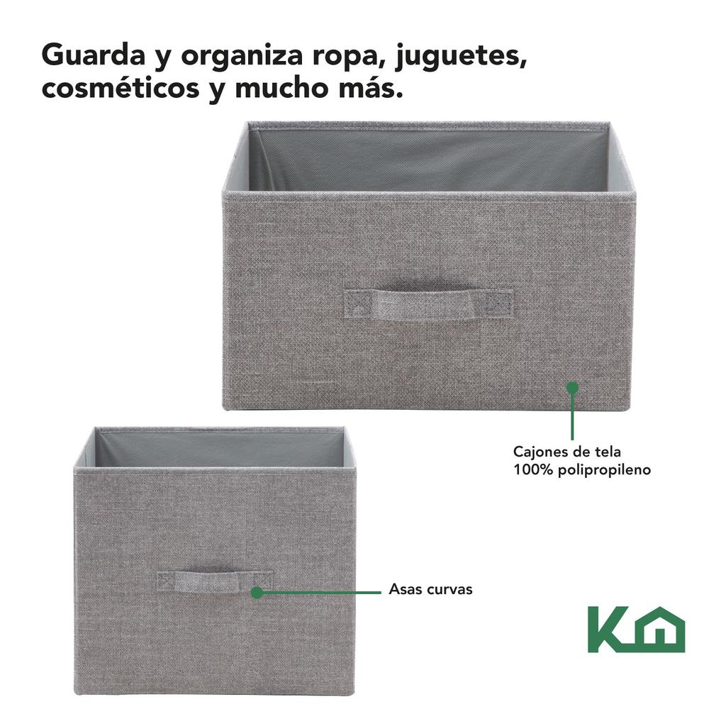 Foto 4 pulgar | Cajonera 5 Cajones KingsHouse Mueble Organizador De Tela