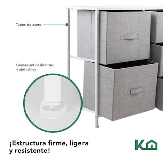 Foto 4 | Cajonera 5 Cajones KingsHouse Mueble Organizador De Tela
