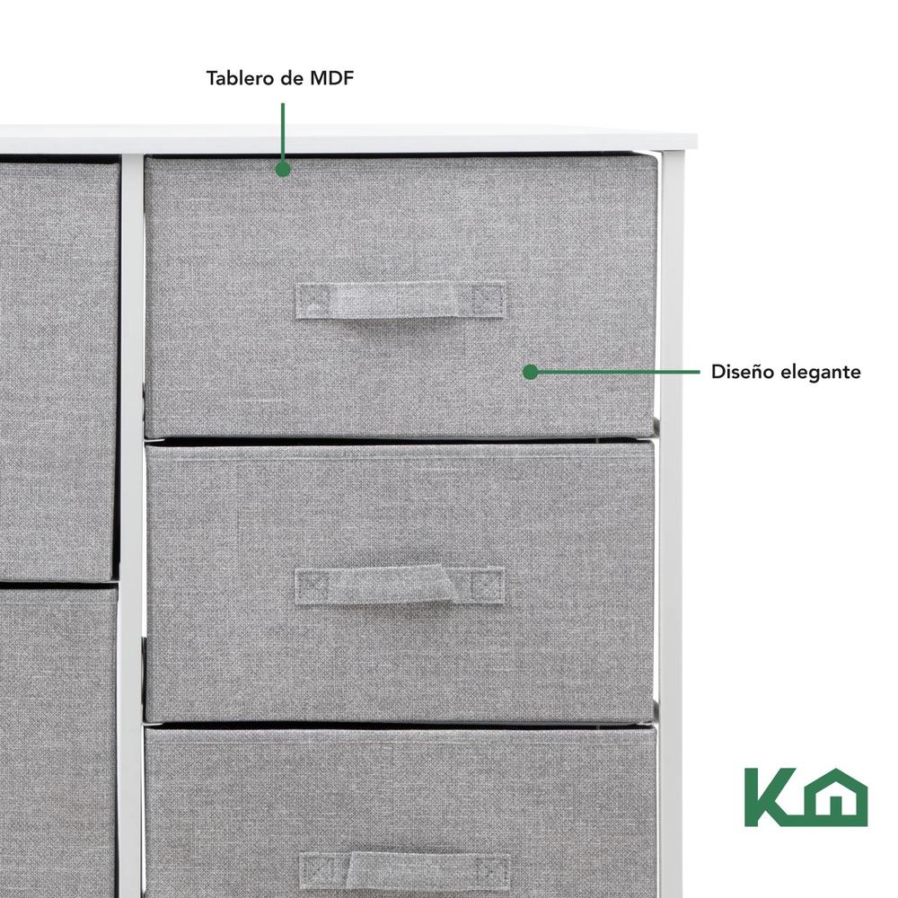 Foto 7 | Cajonera 5 Cajones KingsHouse Mueble Organizador De Tela