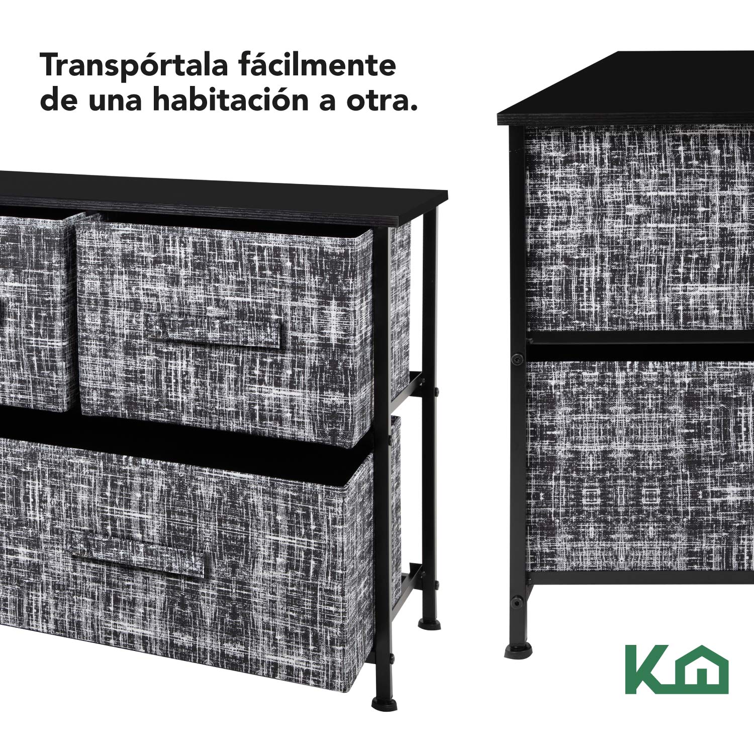 Foto 6 | Cómoda KingsHouse KINGCHEST5W color Gris