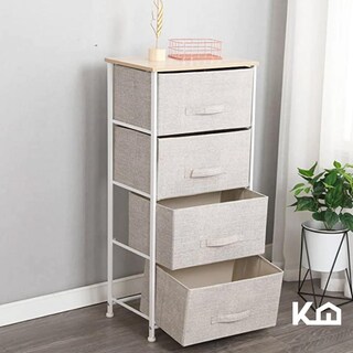 Foto 8 | Cajonera KingsHouse KINGCHEST4 color Beige de Tela y Madera
