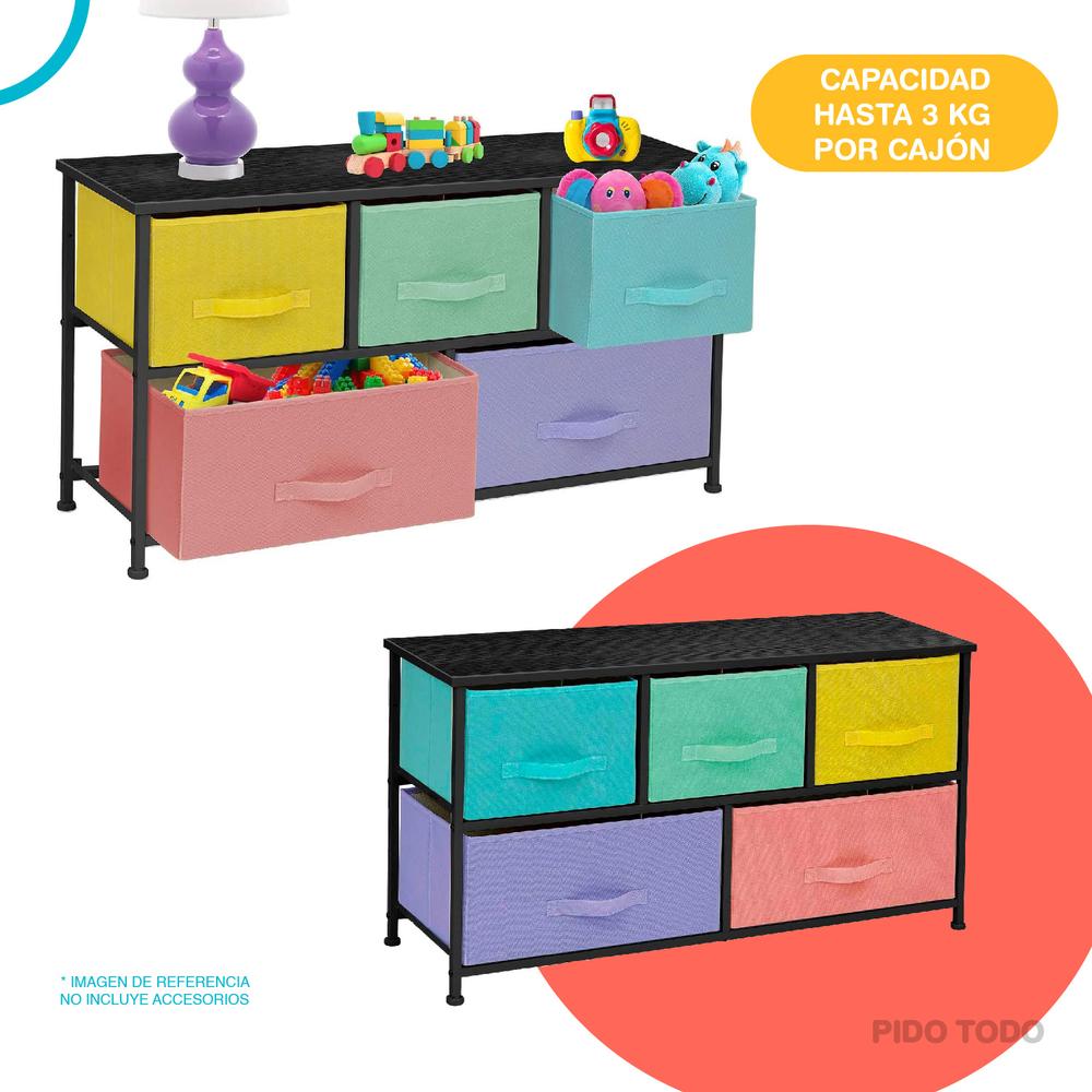 Foto 4 pulgar | Cómoda Organizadora Elly Decor con 5 Cajones