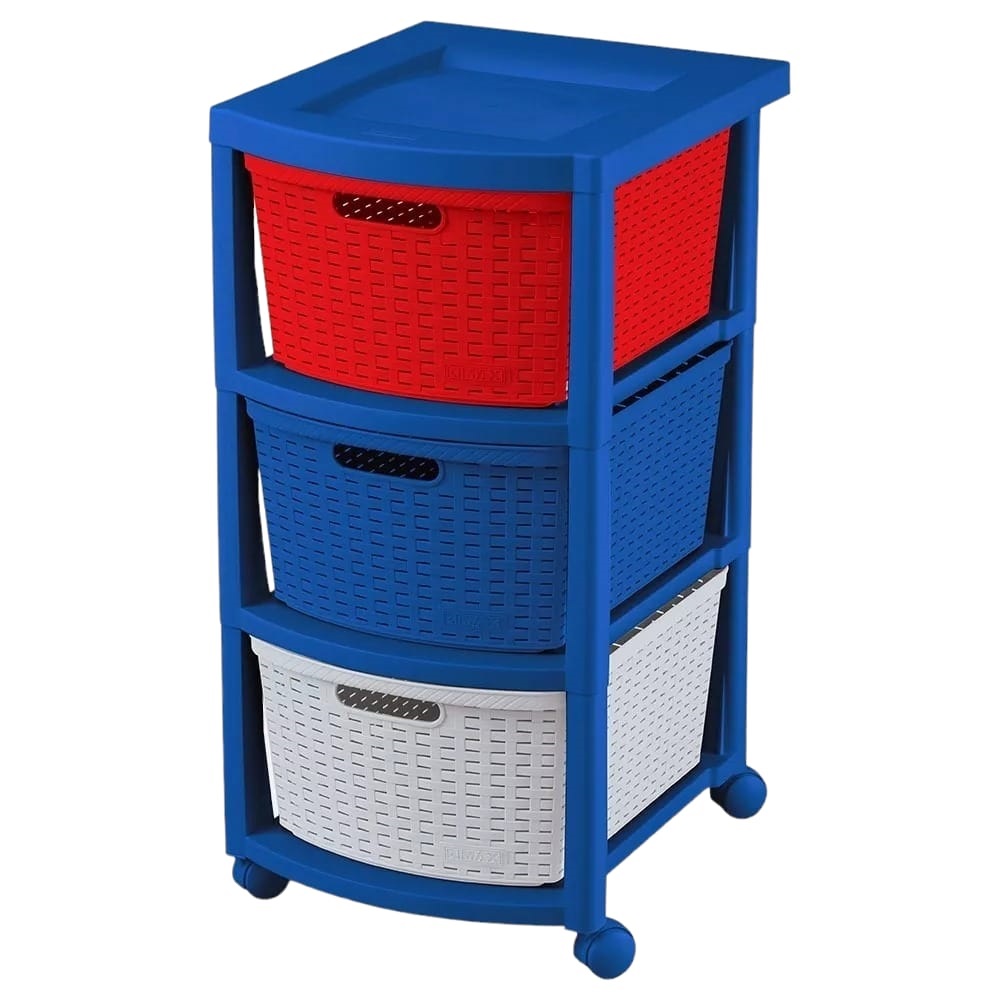 Cajonera Rimax Color Azul 3 Gavetas