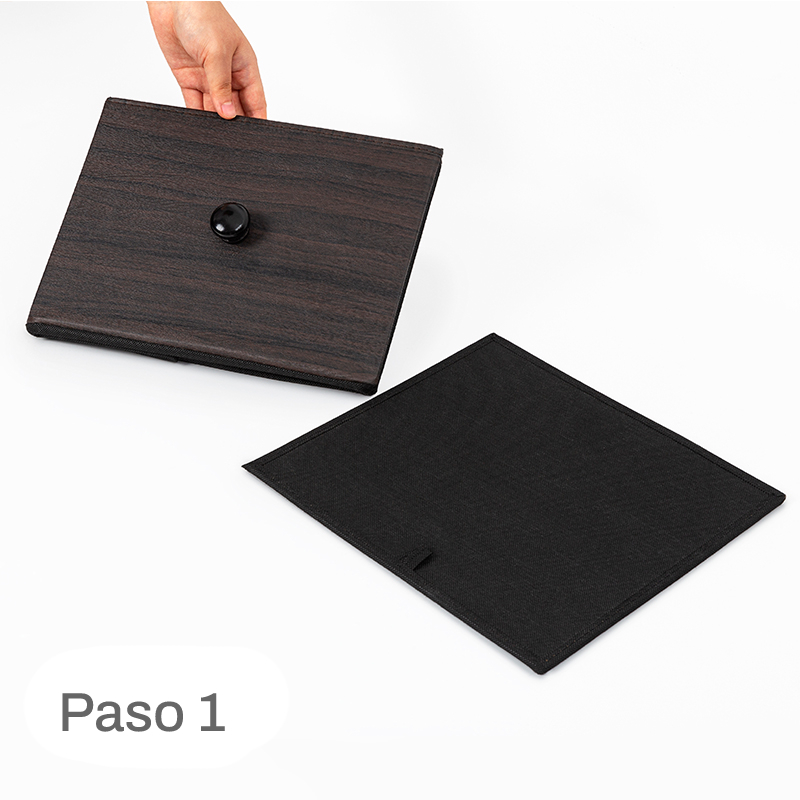 Foto 4 | Cómoda de 9 Cajones Fabato FA2239-BRN color Marrón de Tela Marco de Acero