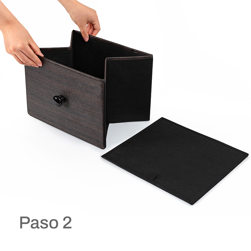 Foto 5 | Cómoda de 9 Cajones Fabato FA2239-BRN color Marrón de Tela Marco de Acero