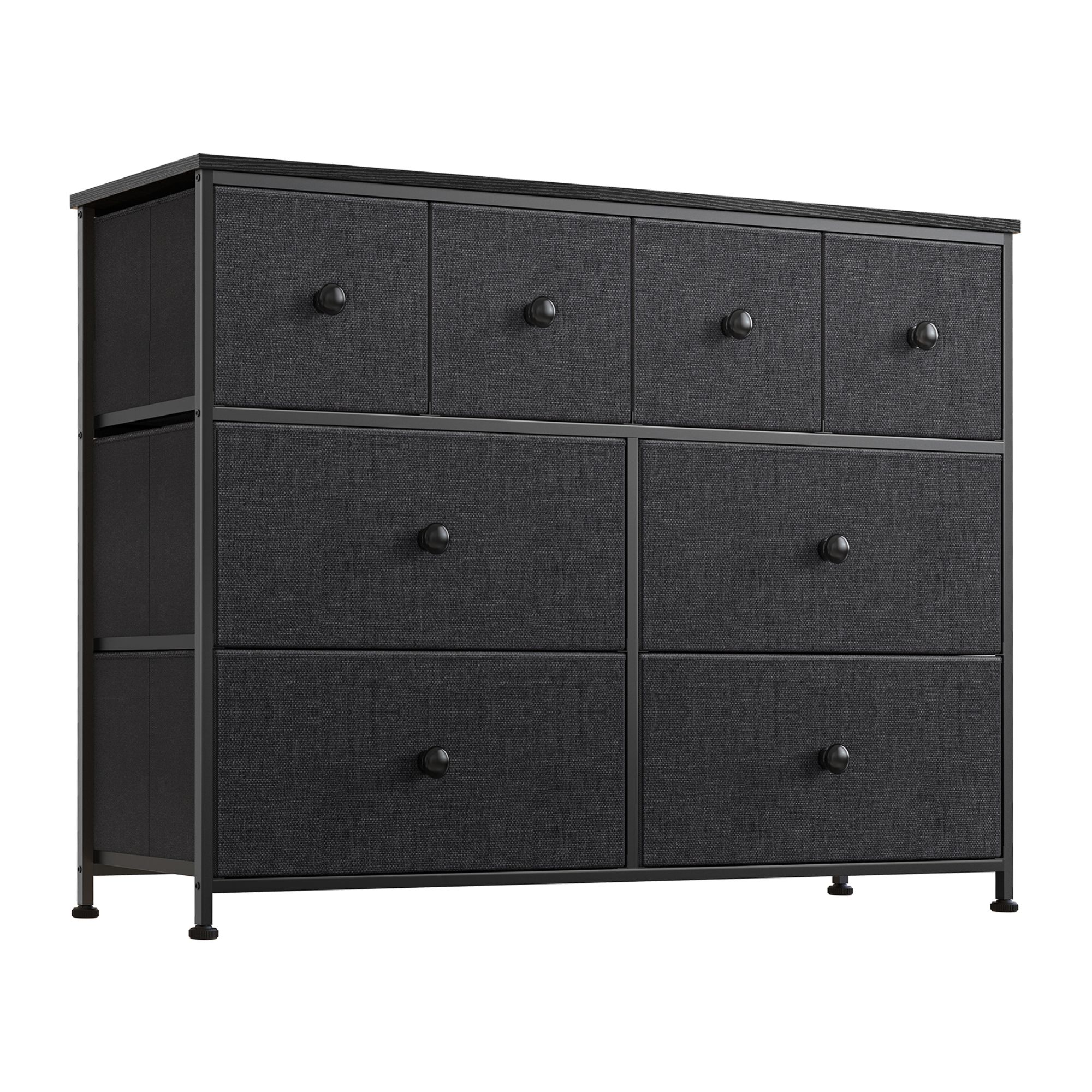 Cómoda de 8 Cajones Fabato Fa0798-blk color Negro $1,789