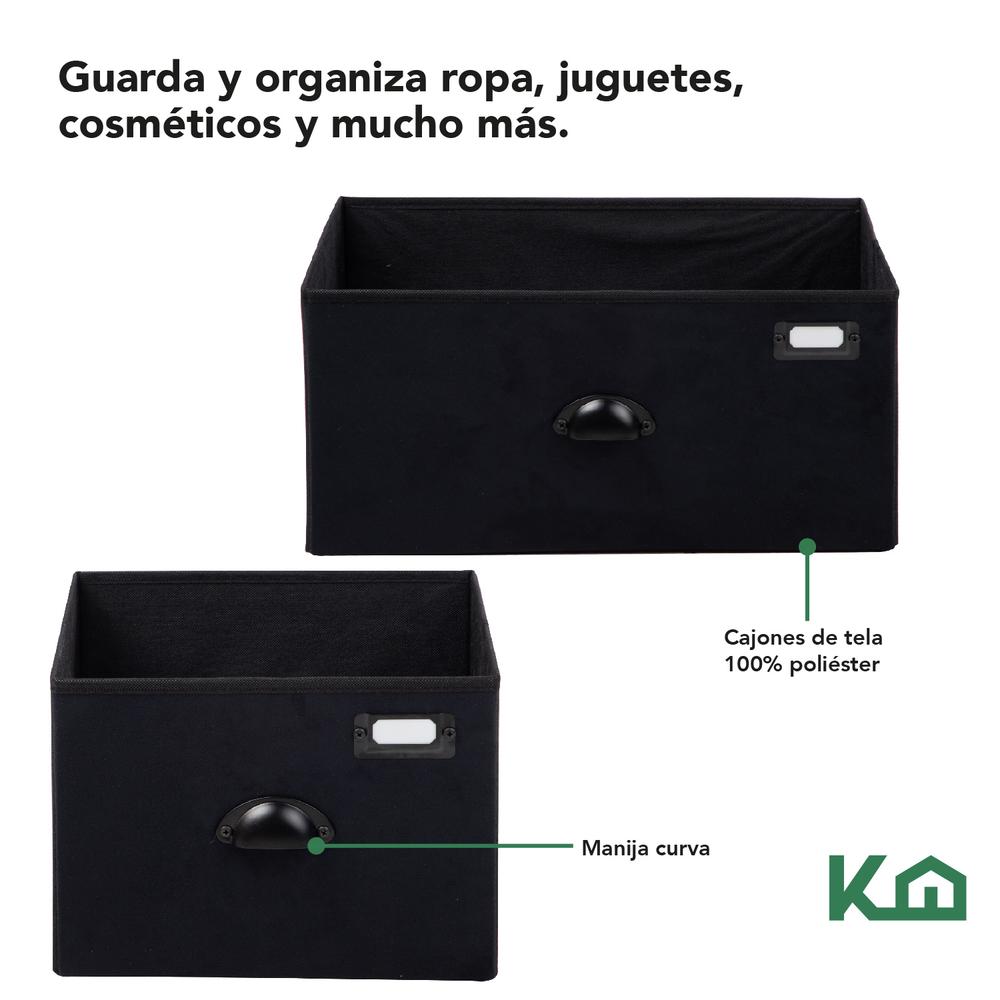 Foto 4 pulgar | Cajonera KingsHouse KINGCHEST5W-1 color Negro 5 Cajones