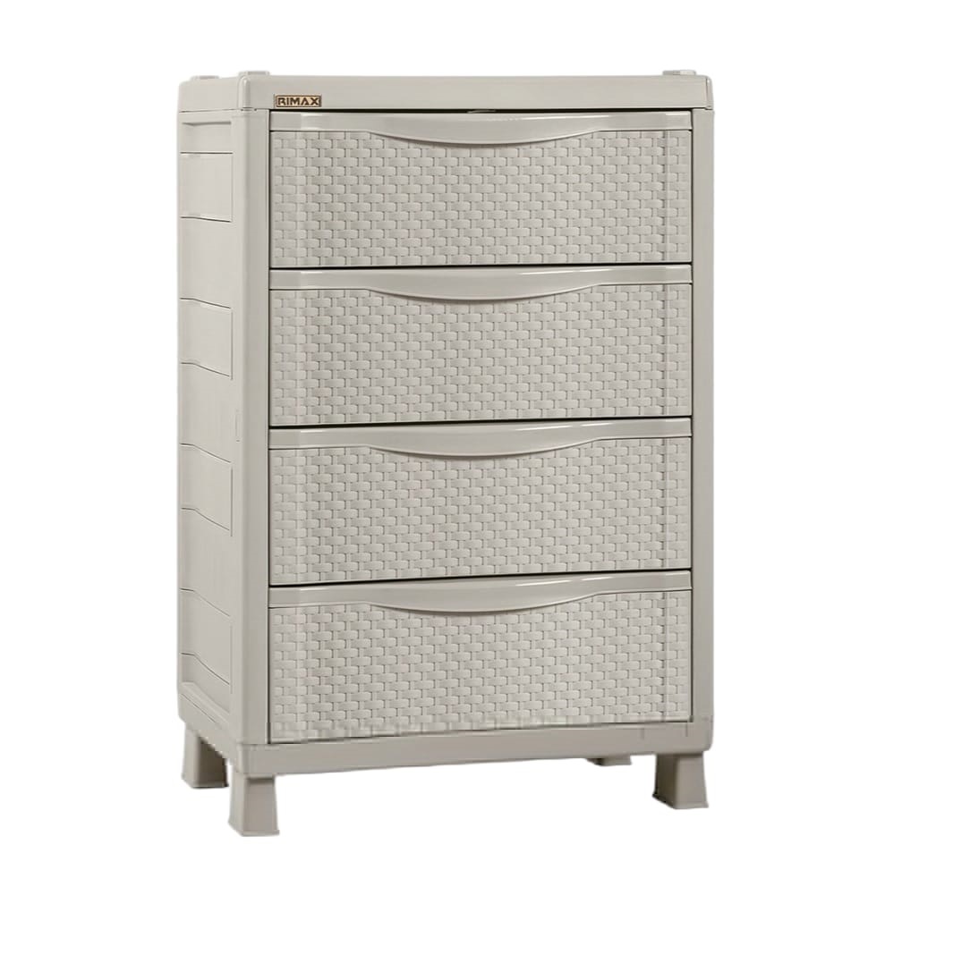 Armario/ Cajonero Apariencia Rattan color Taupe Rimax