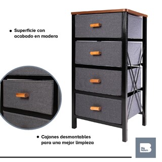 Foto 5 | Cajonera Big Room Multicolor HJCJ4D000002 4 Cajones de Tela