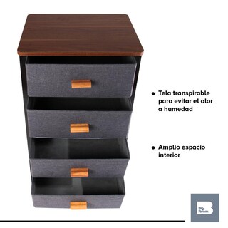 Foto 6 | Cajonera Big Room Multicolor HJCJ4D000002 4 Cajones de Tela