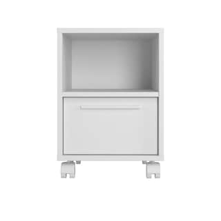 Foto 1 | Mesa de Centro Noche Midtown Concept Blanco Cajón Estante