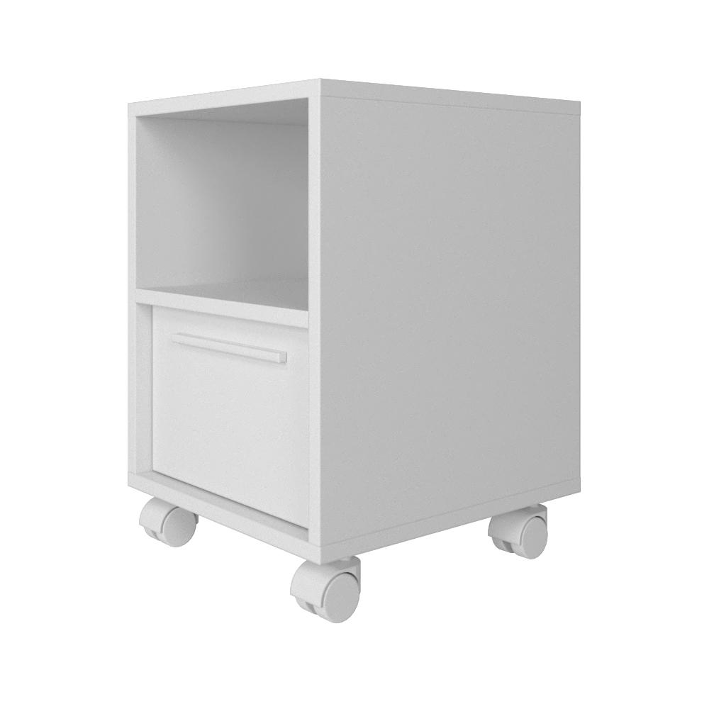 Foto 4 | Mesa de Centro Noche Midtown Concept Blanco Cajón Estante