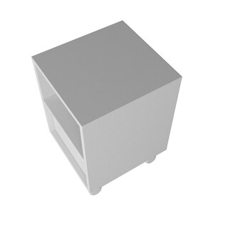 Foto 5 | Mesa de Centro Noche Midtown Concept Blanco Cajón Estante