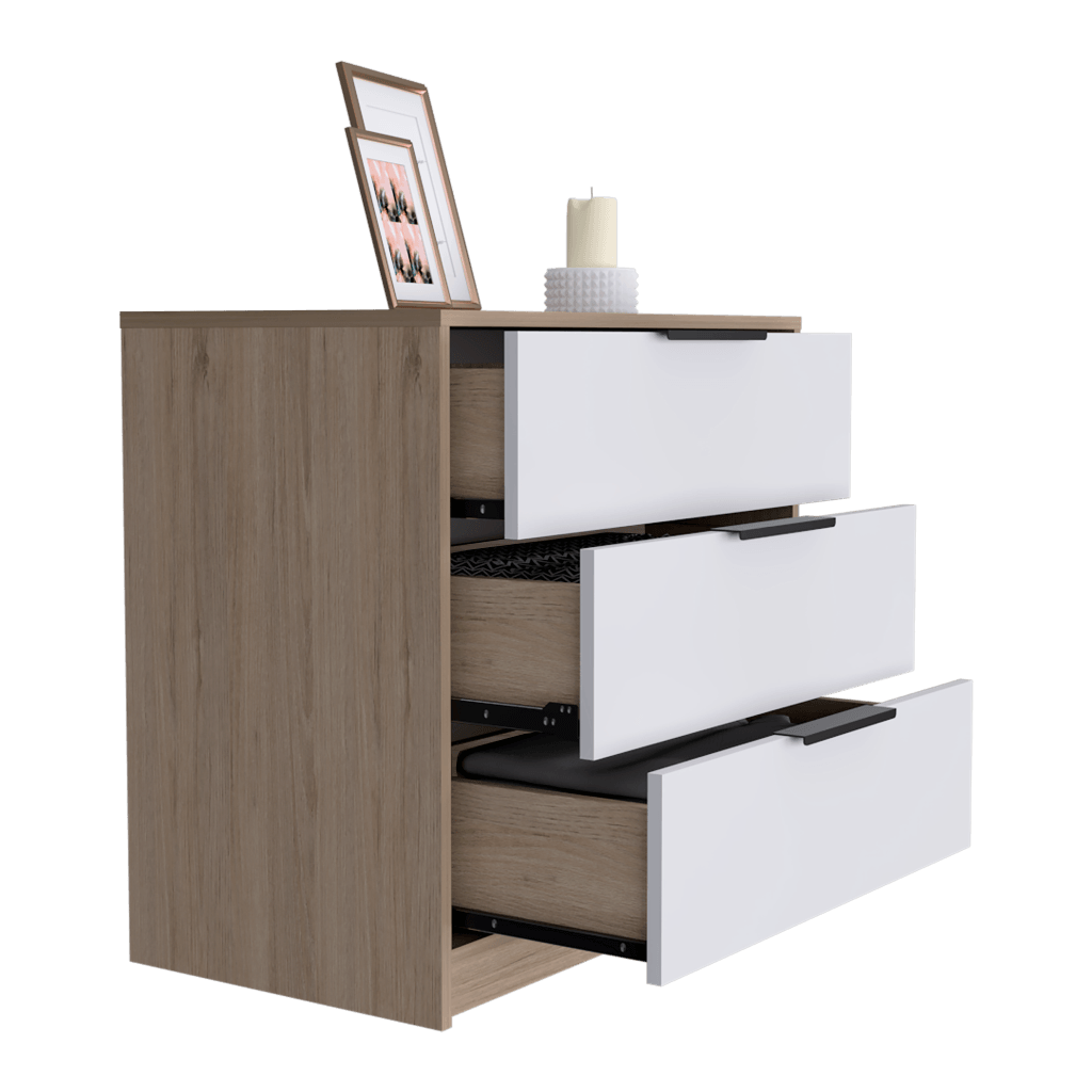 Foto 5 pulgar | Cómoda Organizador Wesley, Beige Y Blanco, Con Tres Cajones Organizadores.