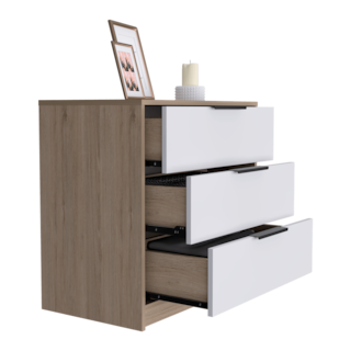 Foto 4 | Cómoda Organizador Wesley, Beige Y Blanco, Con Tres Cajones Organizadores.