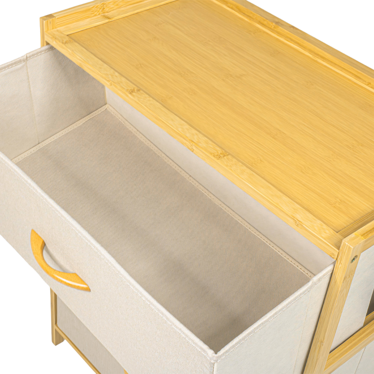 Foto 4 pulgar | Cómoda Cajonera Mueble Bambú Organizador 3 Cajones Eco