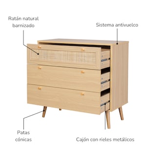Foto 6 | Cómoda Top Living Calcuta Marrón