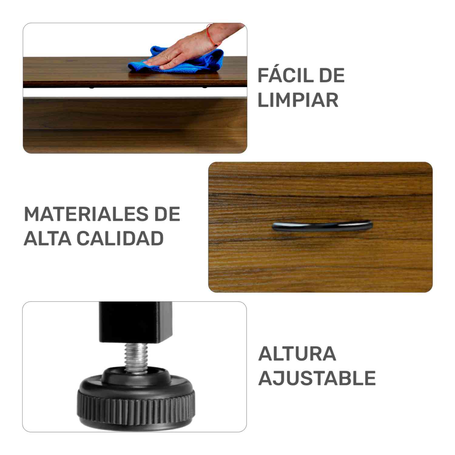 Foto 4 | Cómoda Rack & Pack Marrón Estructura de Metal y 5 Cajones de Madera