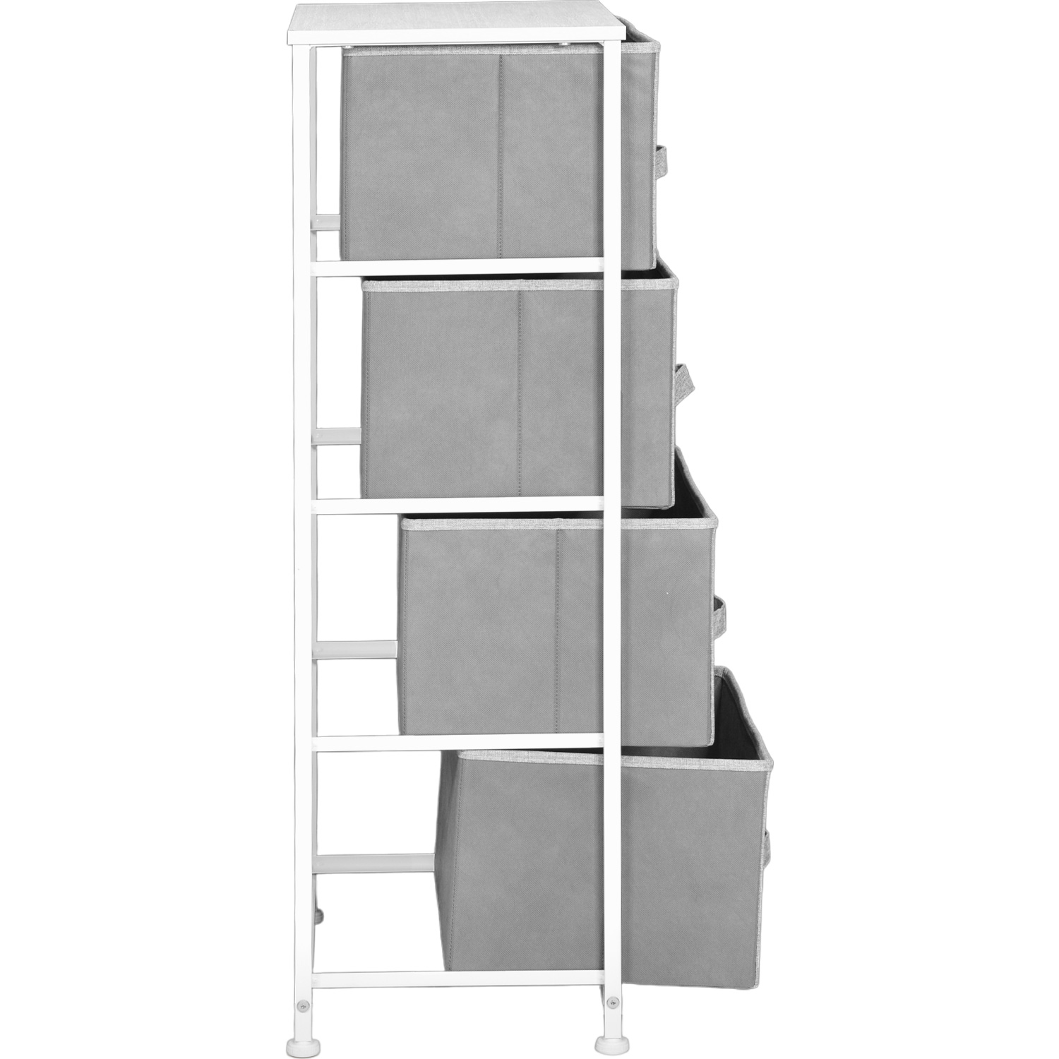Foto 5 pulgar | Buró Organizador Rack & Pack 4 Cajones Gris