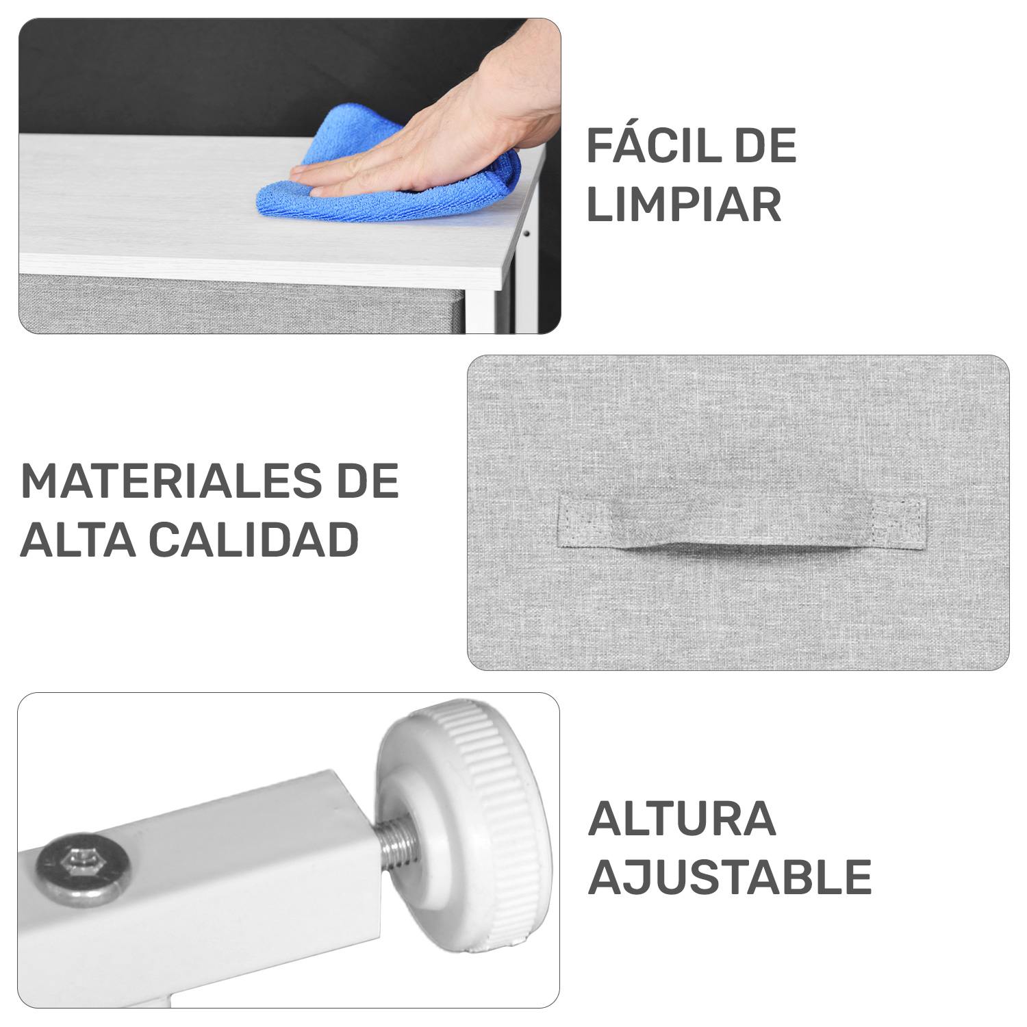 Foto 6 pulgar | Buró Organizador Rack & Pack 4 Cajones Gris