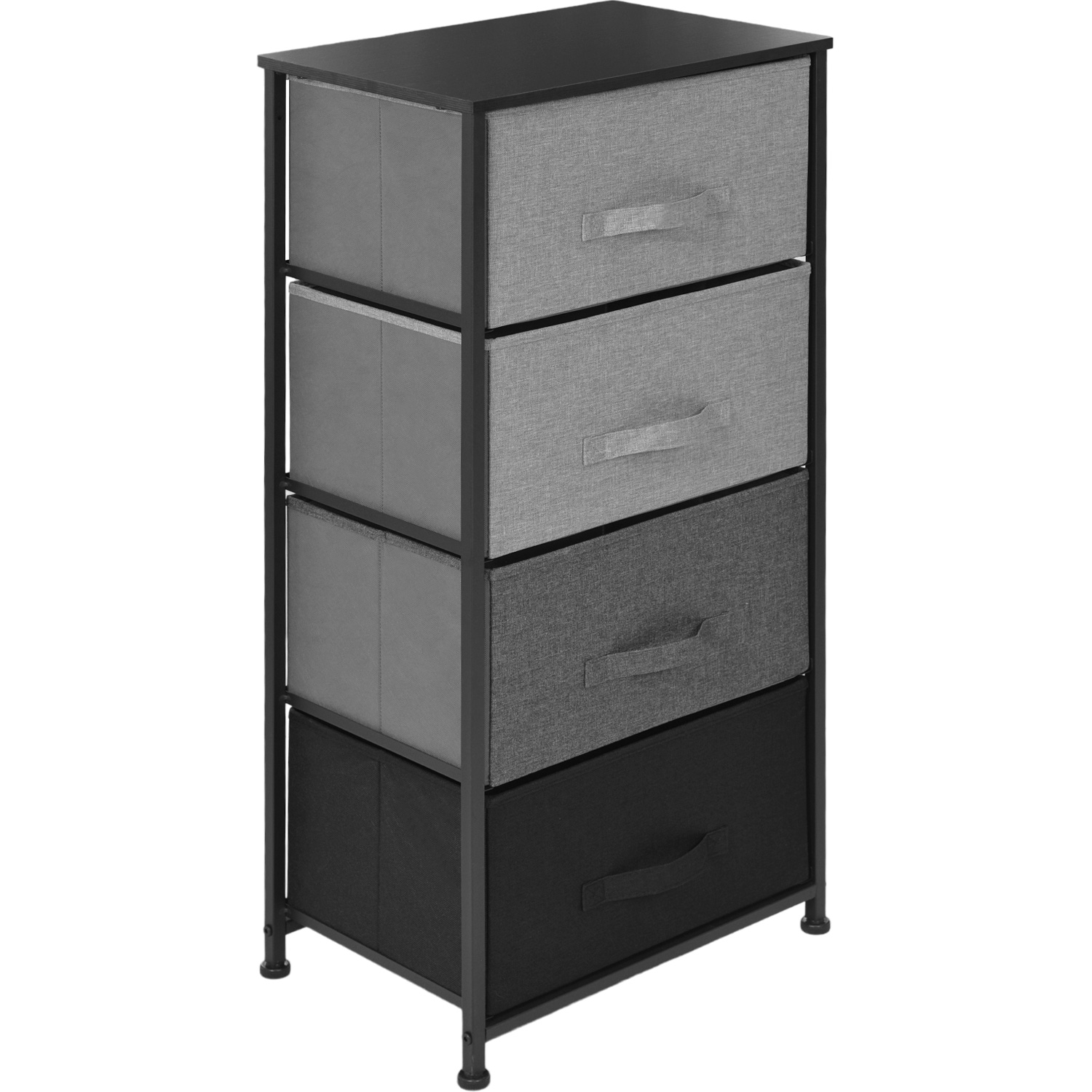 Foto 4 pulgar | Buró Organizador Rack & Pack 4 Cajones Negro
