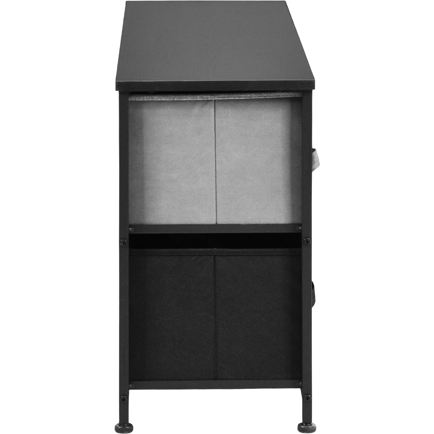 Foto 4 | Cómoda Rack & Pack Negra de Tela y Metal 5 Cajoneras