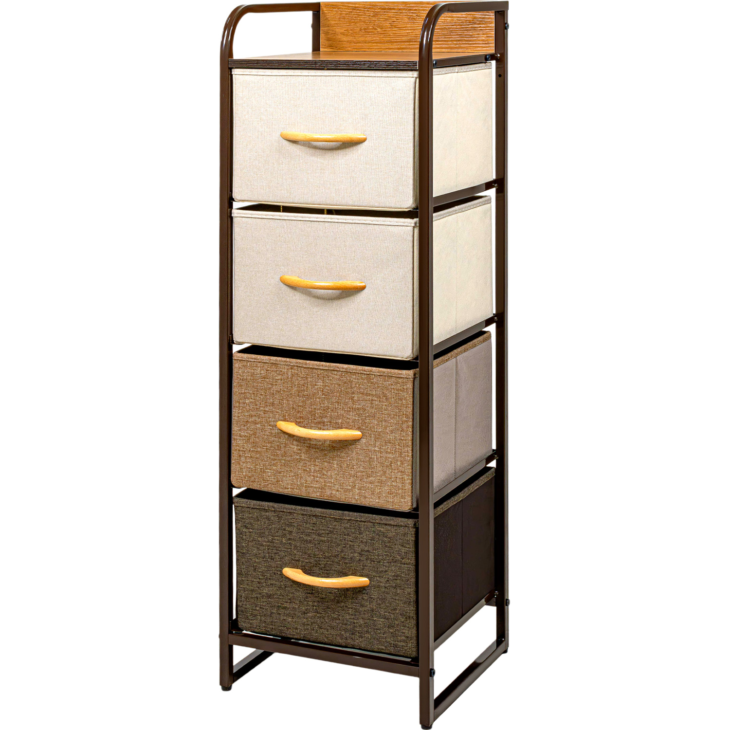 Foto 1 | Mueble de Torre Rack & Pack 4 Cajones Café