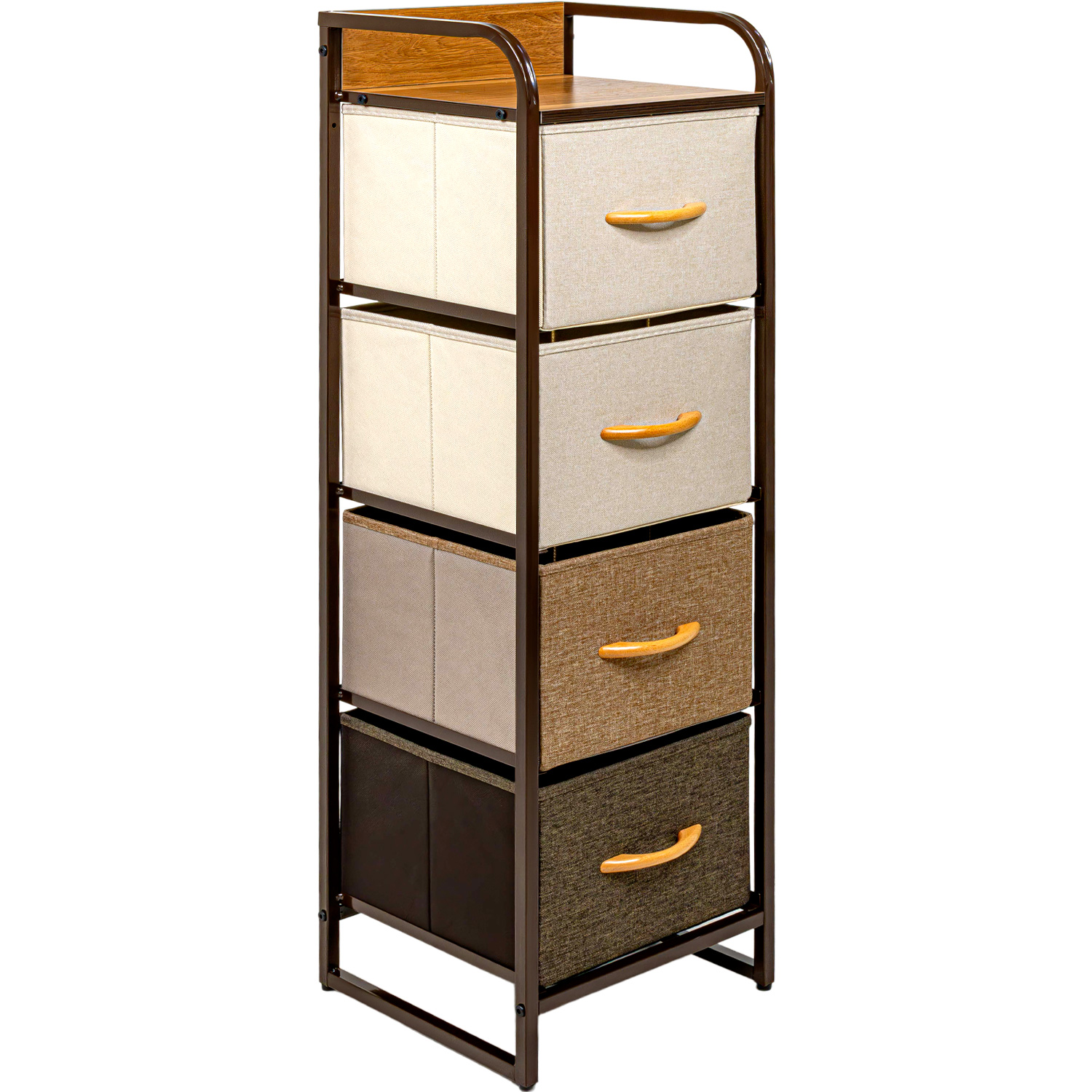 Foto 3 | Mueble de Torre Rack & Pack 4 Cajones Café