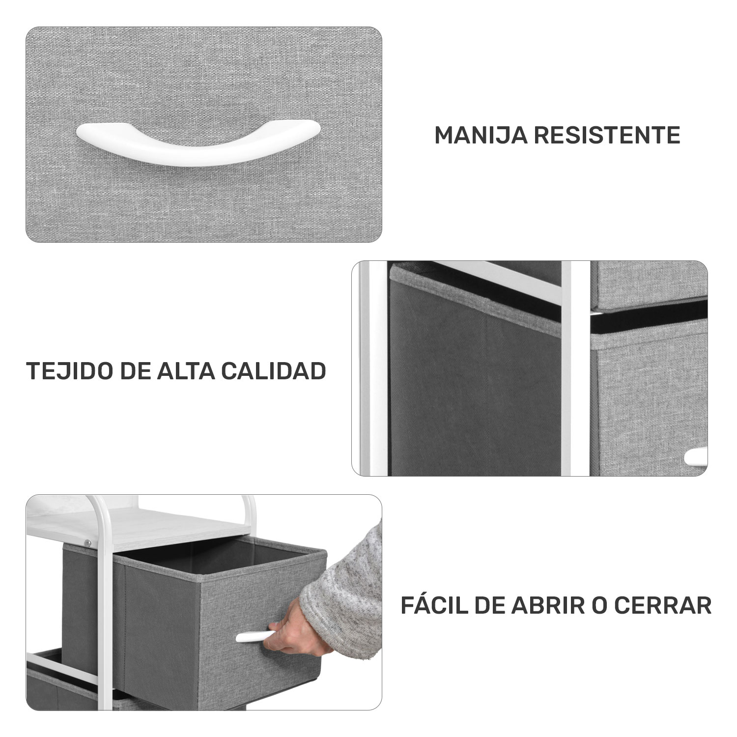 Foto 5 pulgar | Buró Torre Rack & Pack 4 Cajones Gris