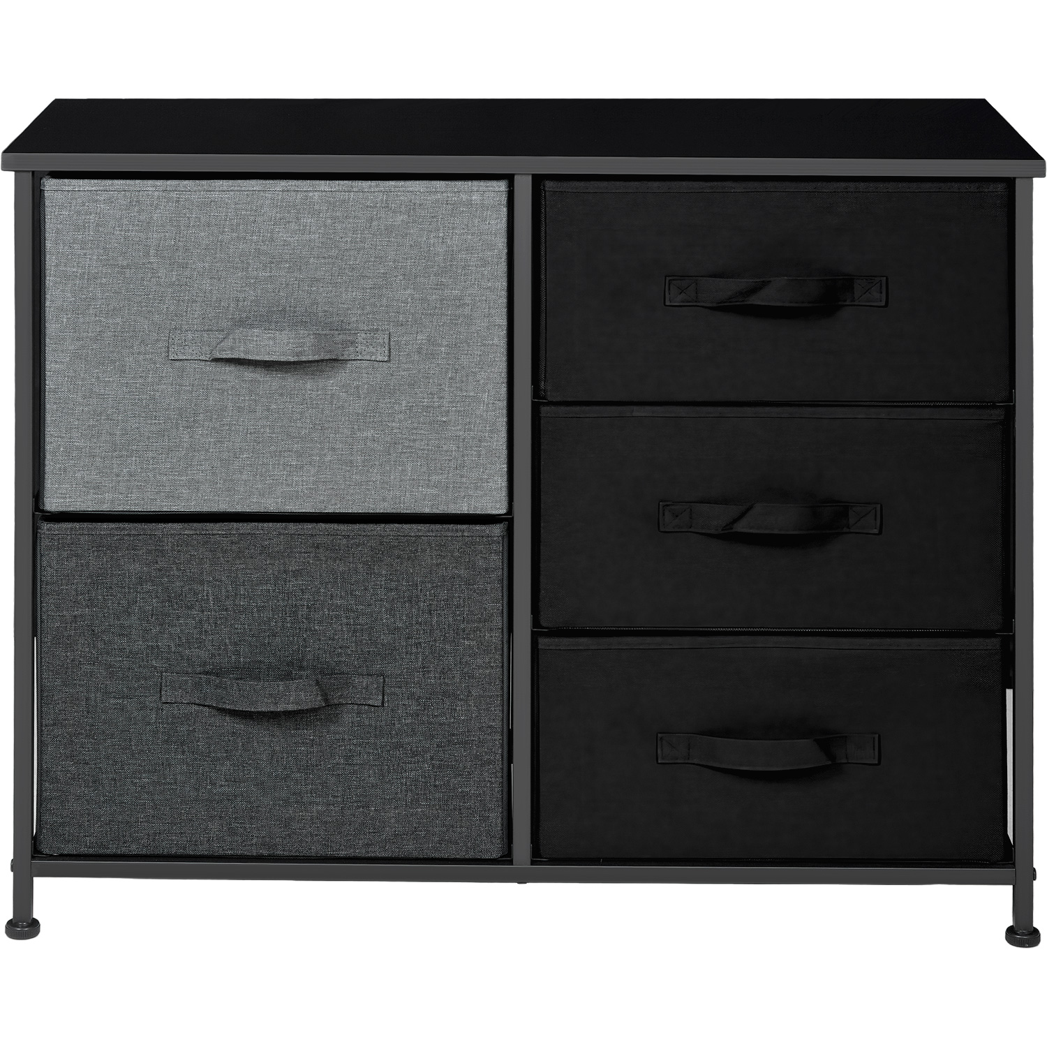 Foto 3 pulgar | Mueble Organizador 5 Cajones Tela Moderno Negro