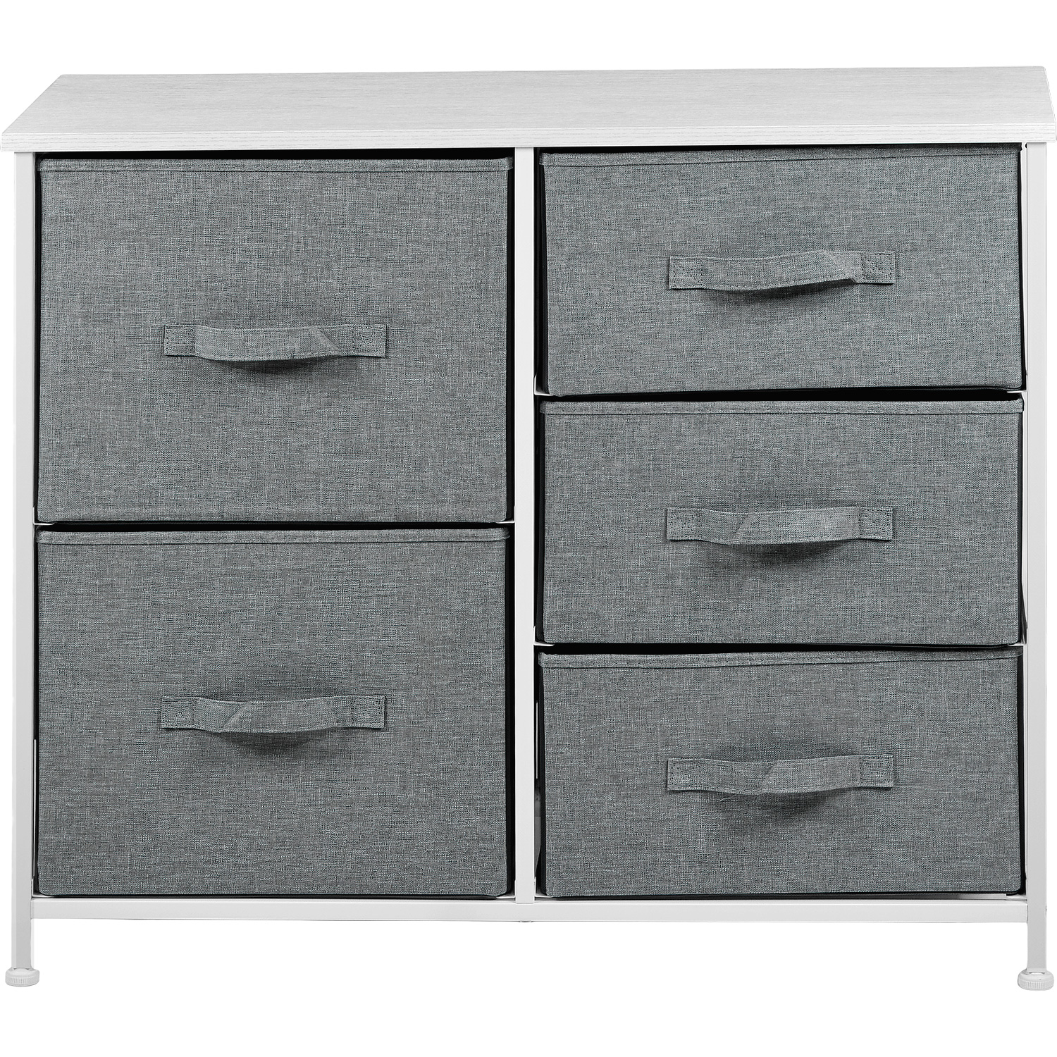 Foto 3 pulgar | Mueble Organizador 5 Cajones de Tela Moderno Gris