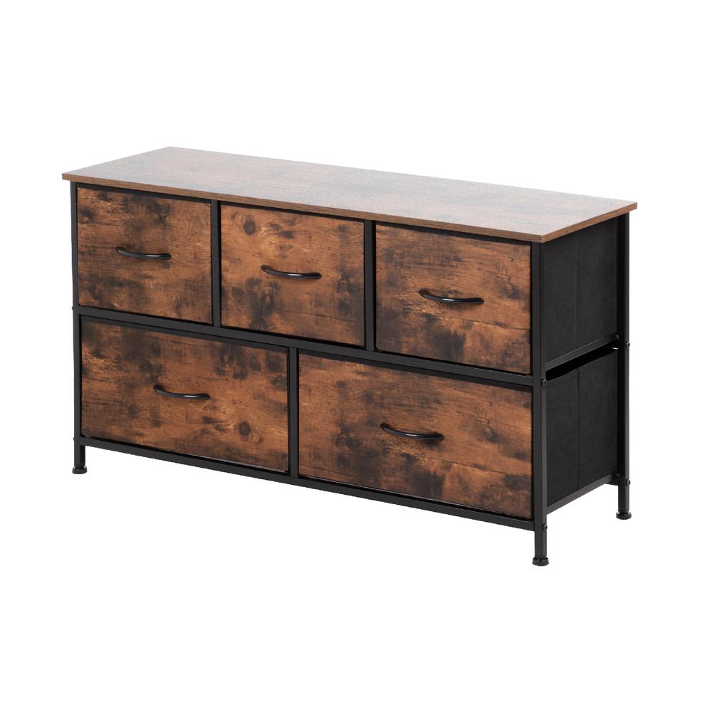 Foto 2 pulgar | Cómoda Cajonera de 5 Cajones Mueble Organizador Tela Madera