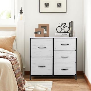 Foto 8 | Cómoda Cajonera 5 Cajones Mueble Organizador de Tela Madera