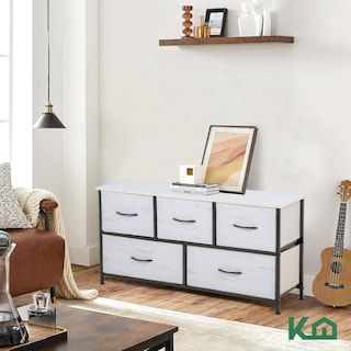 Foto 8 | Cómoda Cajonera de 5 Cajones Mueble Organizador de Tela y Madera