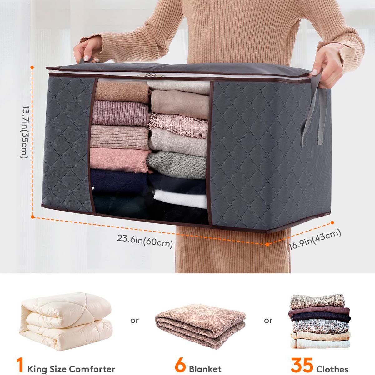 Foto 5 | Organizador Plegable de Ropa 8 Piezas