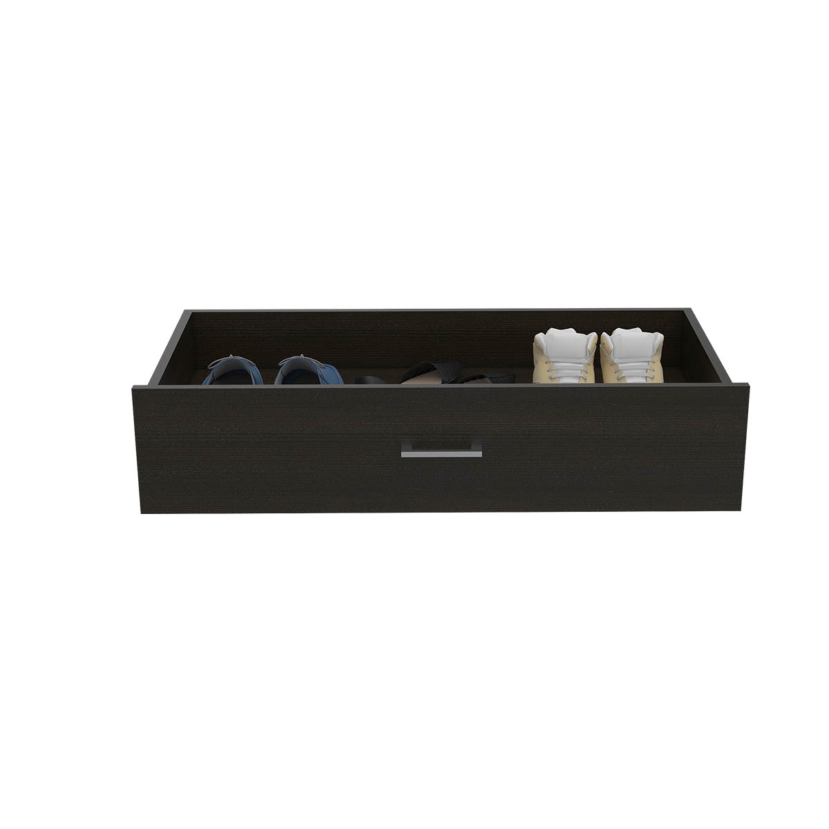Foto 4 | Cajonera Baja Alba 85 color Wengue con Ruedas
