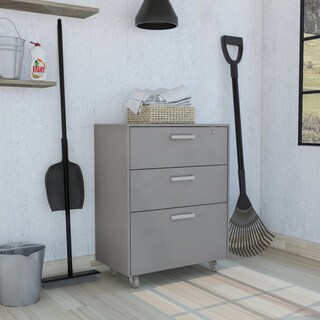 Foto 1 | Cajonera Básica Piki Gris 3 Cajones