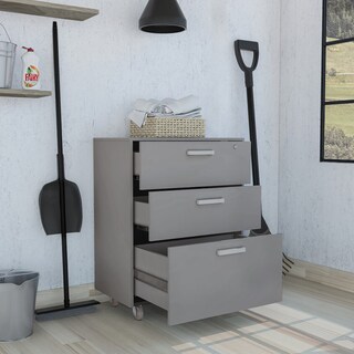 Foto 2 | Cajonera Básica Piki Gris 3 Cajones