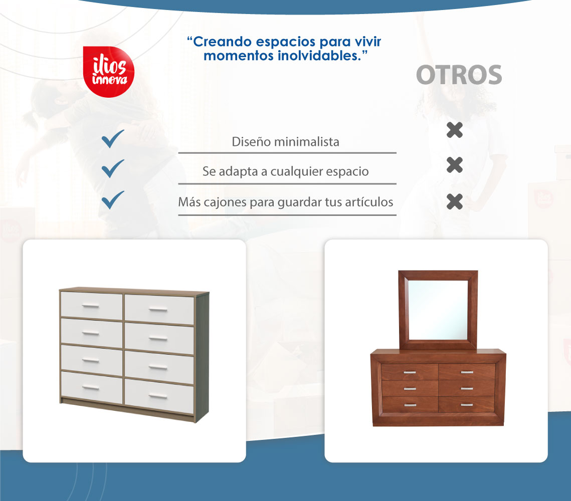 Foto 8 | Cajonera Ilios Innova Caj8 Marrón