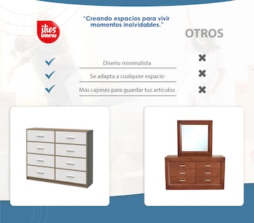 Foto 8 | Cajonera Ilios Innova Caj8 Marrón