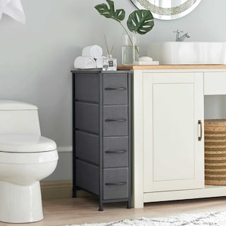 Foto 7 | Cómoda De Tela Con 4 Cajones – Gris