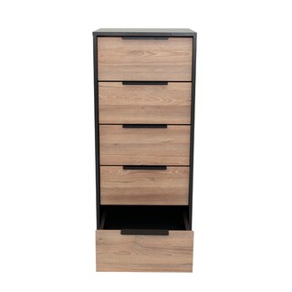 Foto 6 | Cómoda Organizador 5 Cajones Kaia, Color Wengue Y Miel