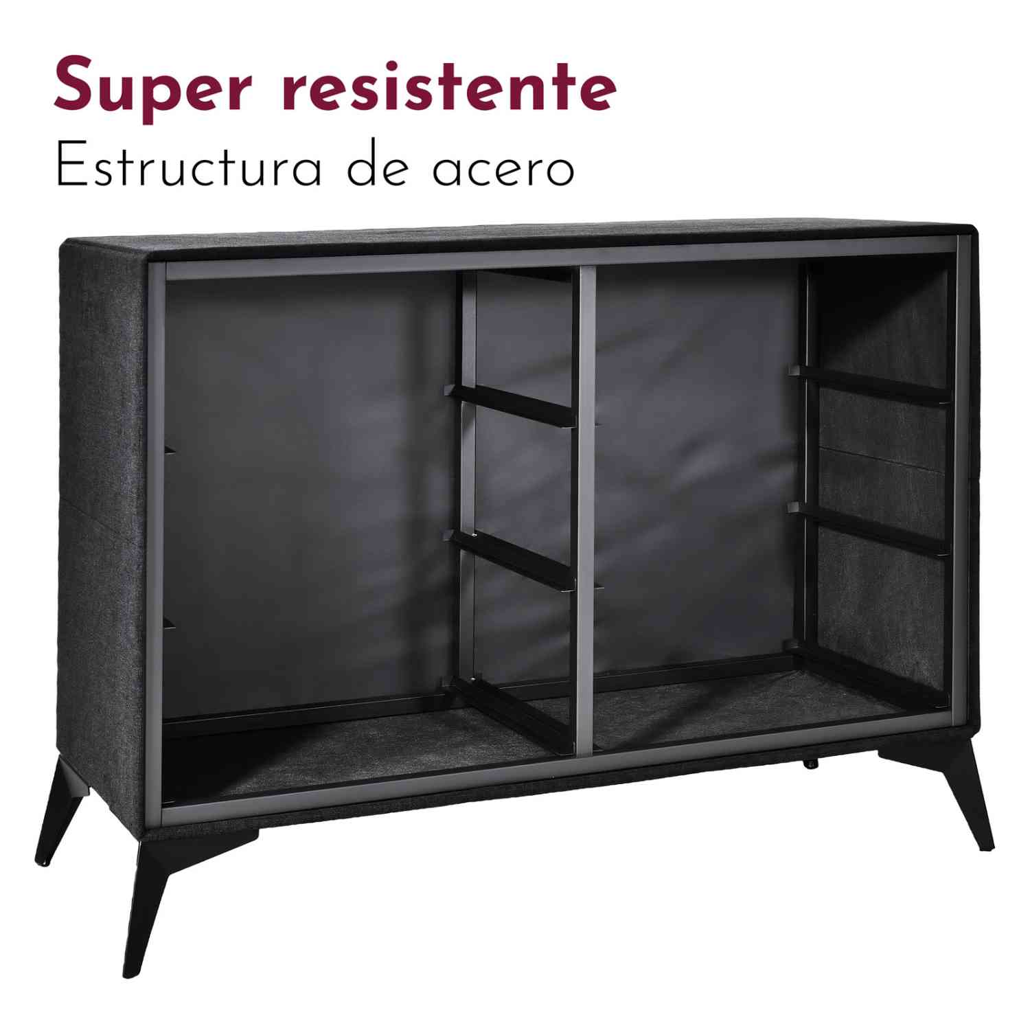 Foto 7 pulgar | Comoda Mueble Cajonera Buro 6 Cajones Tela Tejido Recamara Negro