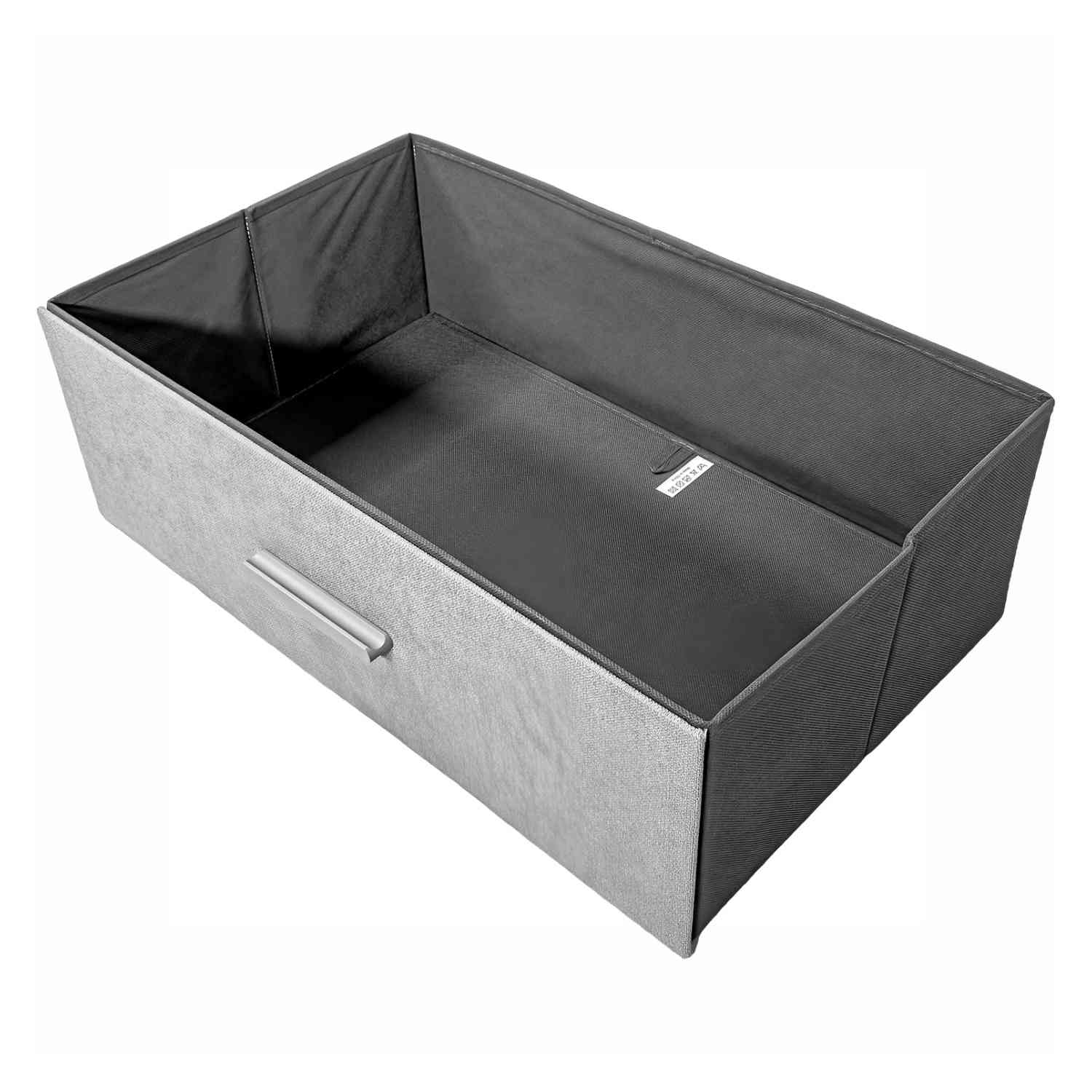 Foto 4 pulgar | Buro Cajonera Tela Tejido Comoda Mesita Noche Recamara Gris