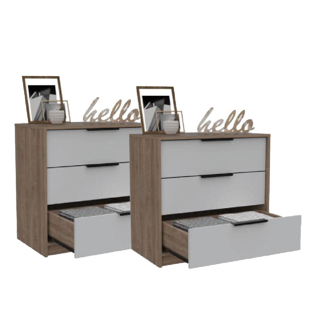 Foto 1 | Cómoda Organizador Wesley, Miel Y Blanco, Con Tres Cajones Organizadores  X2