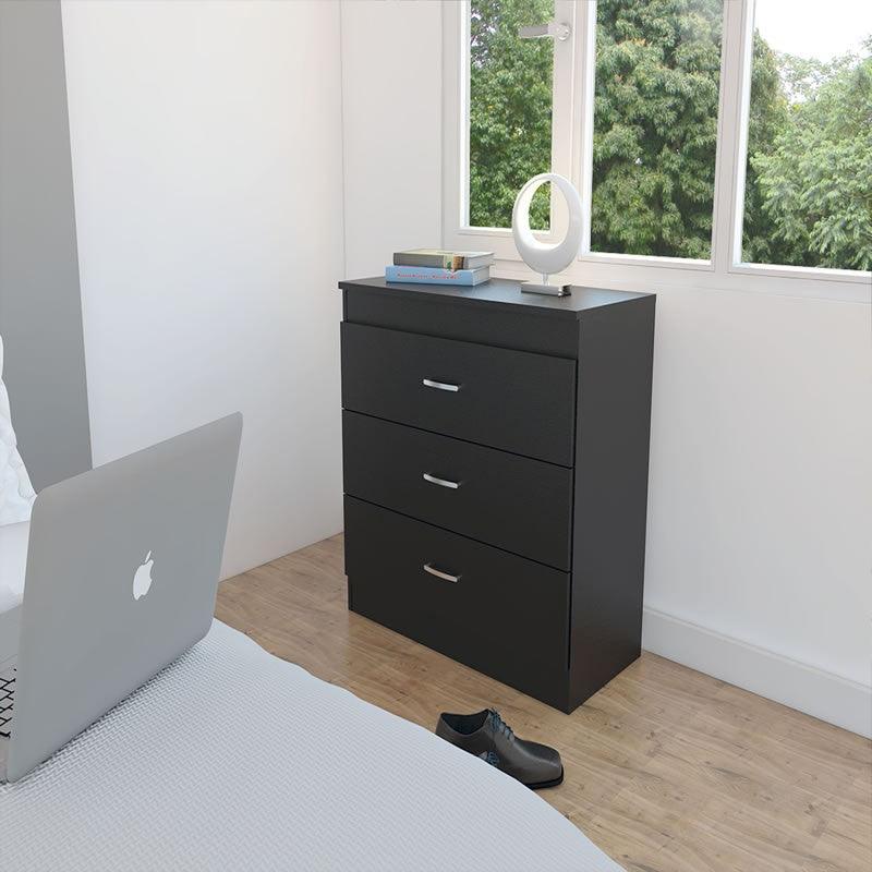 Foto 2 | Cómoda Organizador conor Wengue con Tres Cajones X2 Virtual Muebles