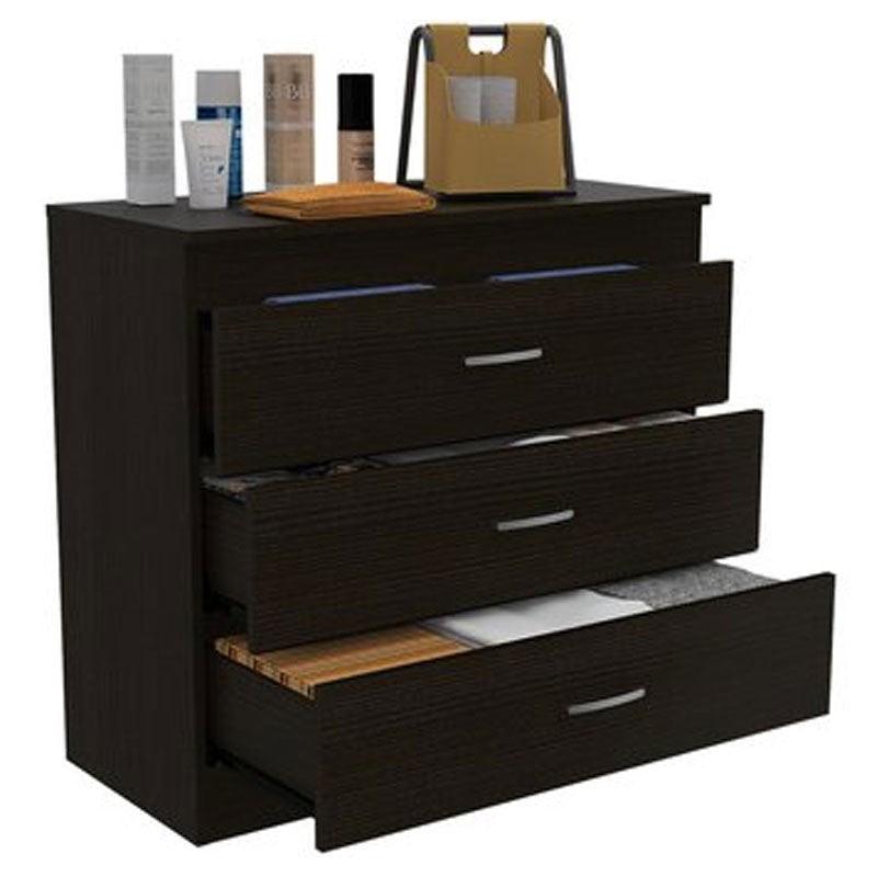 Foto 4 pulgar | Cómoda Organizador conor Wengue con Tres Cajones X2 Virtual Muebles