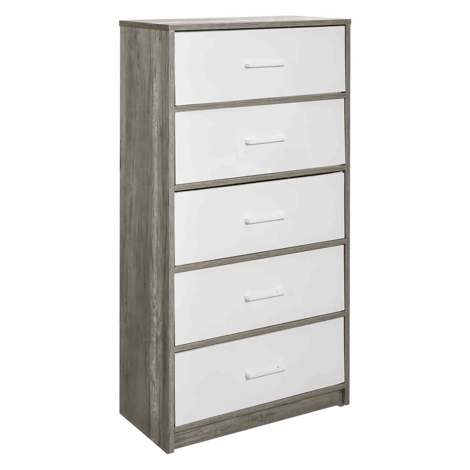 Foto 2 pulgar | Mueble Comoda Cajonera 5 Cajones Tela Estructura Acero Mdf